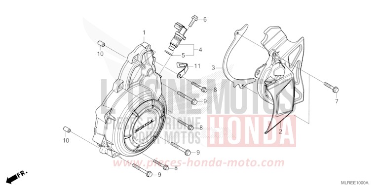 WECHSELSTROM-GENERATORABDECKUNG von Hornet 500 GRAND PRIX RED (R380) von 2026